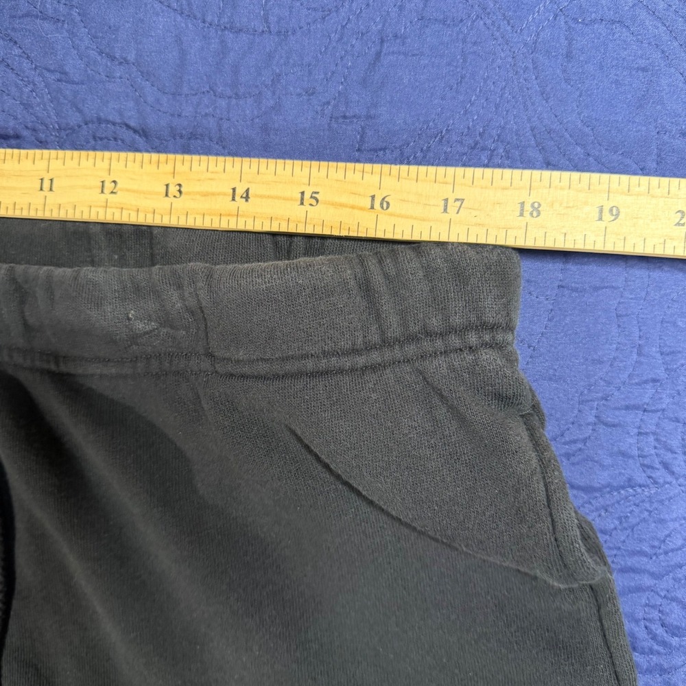 YoungLA Mens French Terry Gym Shorts Black Embroidered Logo XXL 5" Inseam - Picture 5 of 6